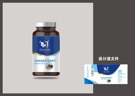 白桦茸包装效果图和平面图 