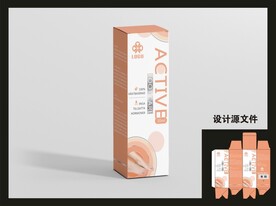 足部产品包装效果图+平面图