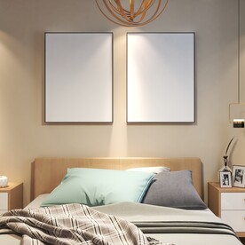 卧室装饰画挂画样机效果图设计