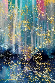 高端洒金抽象画