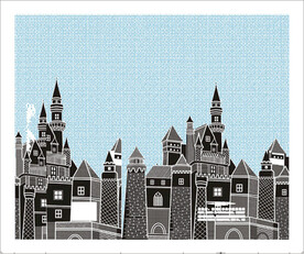 城堡 建筑 底纹 