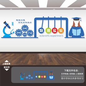 物理实验室文化墙