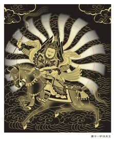 矢量神像 道教神像 佛教神像 