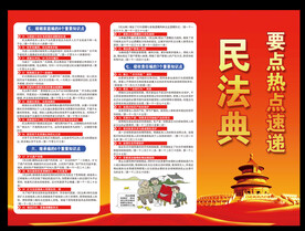 民法典三折页A面