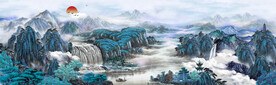 装饰画 山水风光 锦绣河山