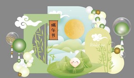 节日造型背景
