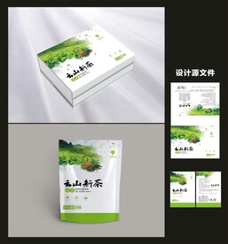 茶叶包装效果图和平面图 