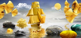 金帆麋鹿发财树