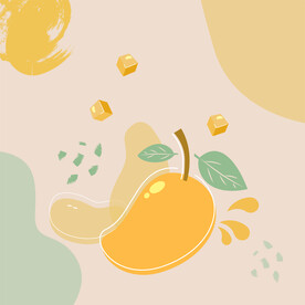 水果扁平插画元素