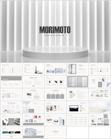 商务极简白色ppt模板