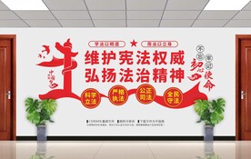 法治精神文化墙