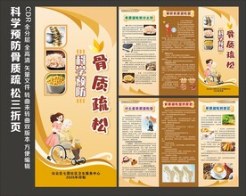 科学预防骨质疏松三折页