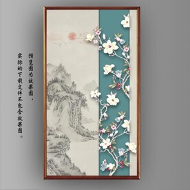 新中式花开富贵花鸟国画装饰画