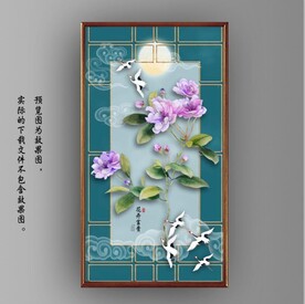 新中式花开富贵花鸟国画装饰画