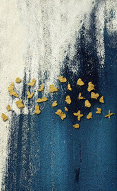 装饰画 抽象油画 蝴蝶