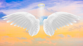 网红翅膀背景墙