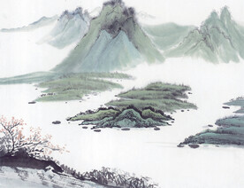 背景壁纸 水墨山水画