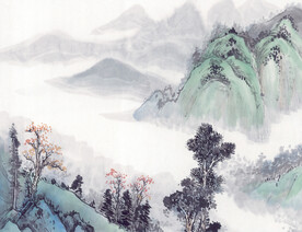水墨画 墙纸背景