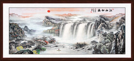 江山如画山水国画