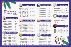 奶茶价目表  冷饮海报