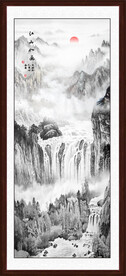 竖幅国画
