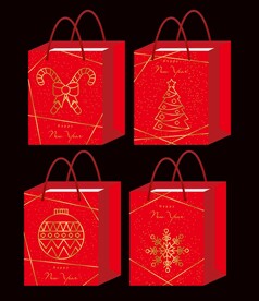 红色圣诞袋