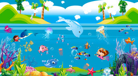 卡通海底世界