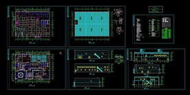 休闲中心水中央浴场建施图