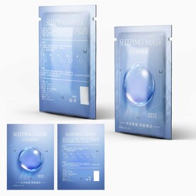 面膜包装平面图 