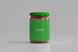 水果罐头包装瓶样机