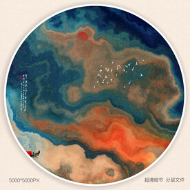 水墨山水装饰画