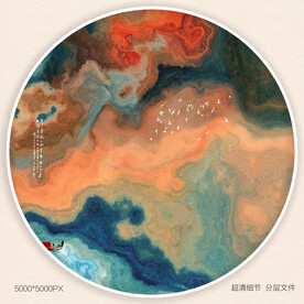 中国风玄关意境装饰画