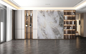 现代极简 轻奢客厅 空场景