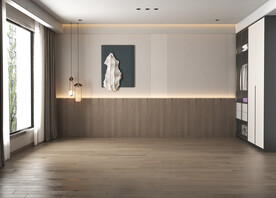 现代卧室 空场景 