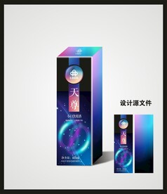 红酒白酒包装效果图和平面图 