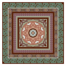 敦煌莫高窟壁画八角团花纹藻井