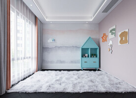 儿童卧室背景墙