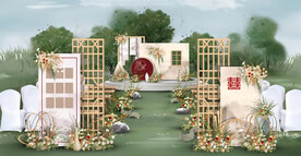 户外中式仪式区