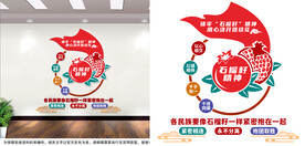 石榴籽精神文化墙
