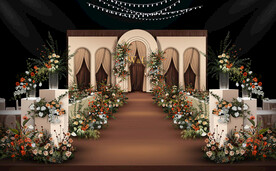 香槟色婚礼仪式区