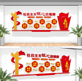 社会主义核心价值观文化墙