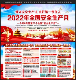 安全生产月展板