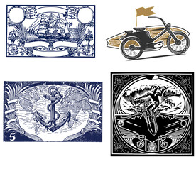 车船  冲浪板  船抛