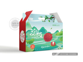 荔枝包装 平面图