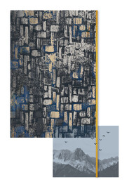 轻奢装饰画 龟裂纹抽象画