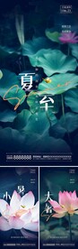 夏至小暑大暑海报