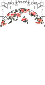 高清分层透明底推拉门打印图