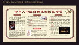 老年人中医药保健宣传栏