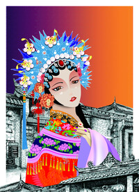 成都锦里戏曲人物