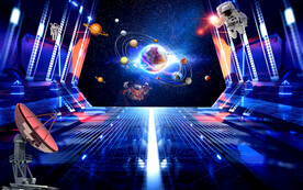 酒吧KTV星空背景